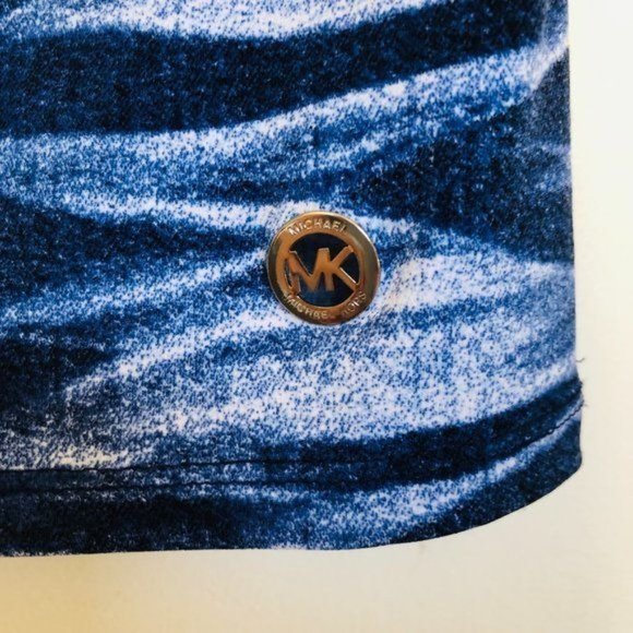 Michael Kors Blue Print Sleeveless- Size Small - Picture 2 of 11